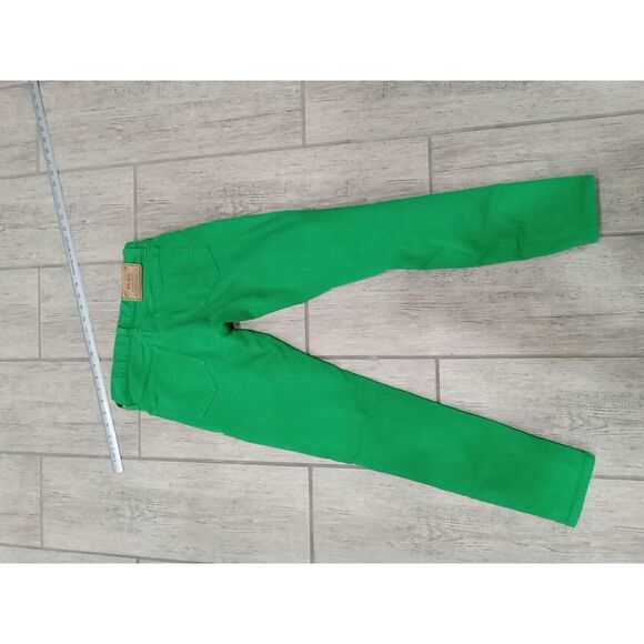 Polo Ralph Lauren Jeans Womens 26,Green Denim Pants Tompkins Skinny crop - Picture 6 of 7